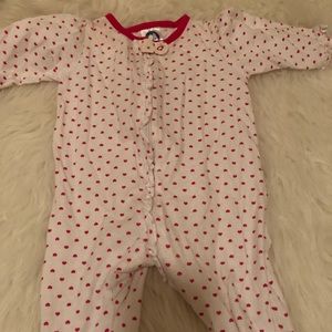 White onepiece with hearts by Gerber